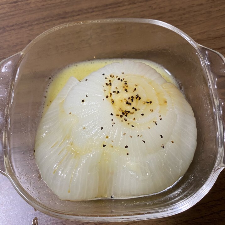 レンジで簡単。新玉ねぎステーキ